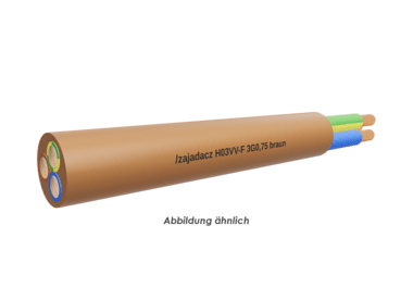 H03VV-F 3G0,75 braun Eca        Ring 50m 