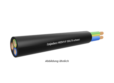 H03VV-F 3G0,75 schwarz Eca      Ring 50m 