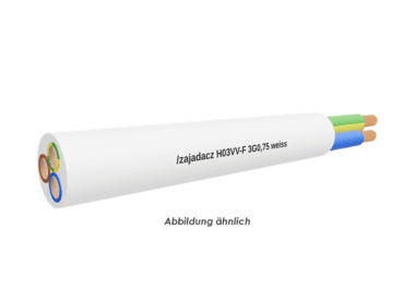 H03VV-F 3G0,75 weiss Eca        Ring 50m 