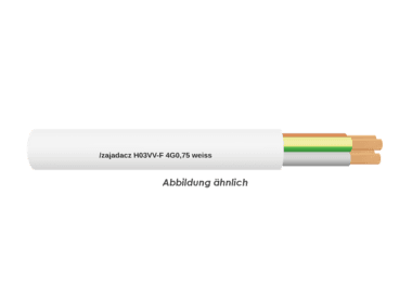 H03VV-F 4G0,75 weiss Eca        Ring 50m 
