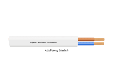 H03VVH2-F 2x0,75 weiss         Ring 100m 