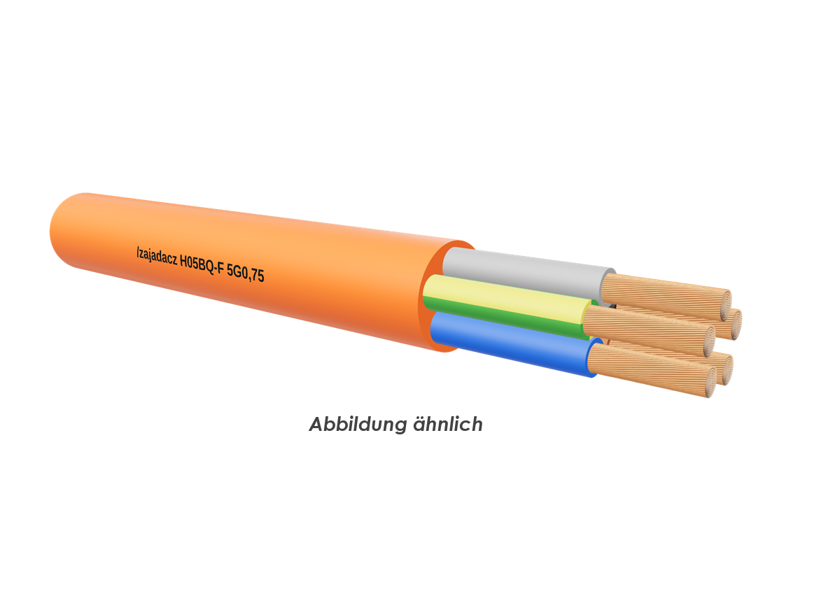 H05BQ-F 5G0,75 orange           Ring 50m 