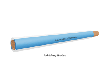 H05V-K 0,75 hellblau-weiss Eca Ring 100m 