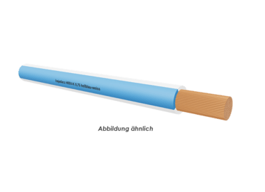H05V-K 0,75 hellblau-weiss Eca Ring 100m 