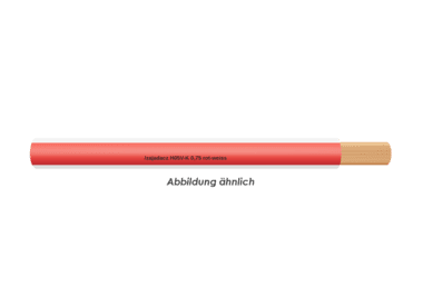 H05V-K 0,75 rot-weiss Eca      Ring 100m 