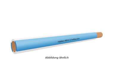 H05V-K 1,0 hellblau-weiss Eca  Ring 100m 