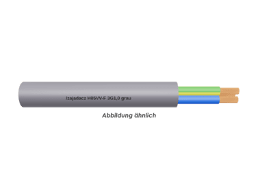 H05VV-F 3G1,0 grau Eca          Ring 50m 