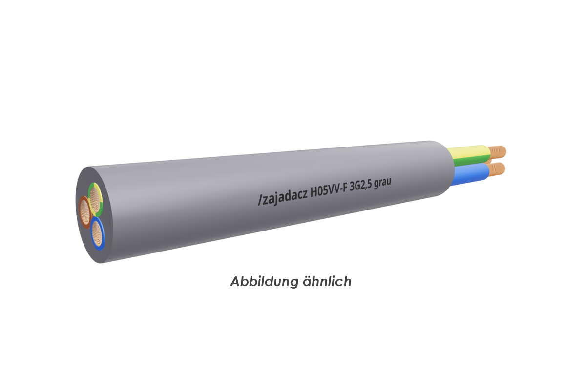 H05VV-F 3G2,5 grau Eca          Ring 50m 