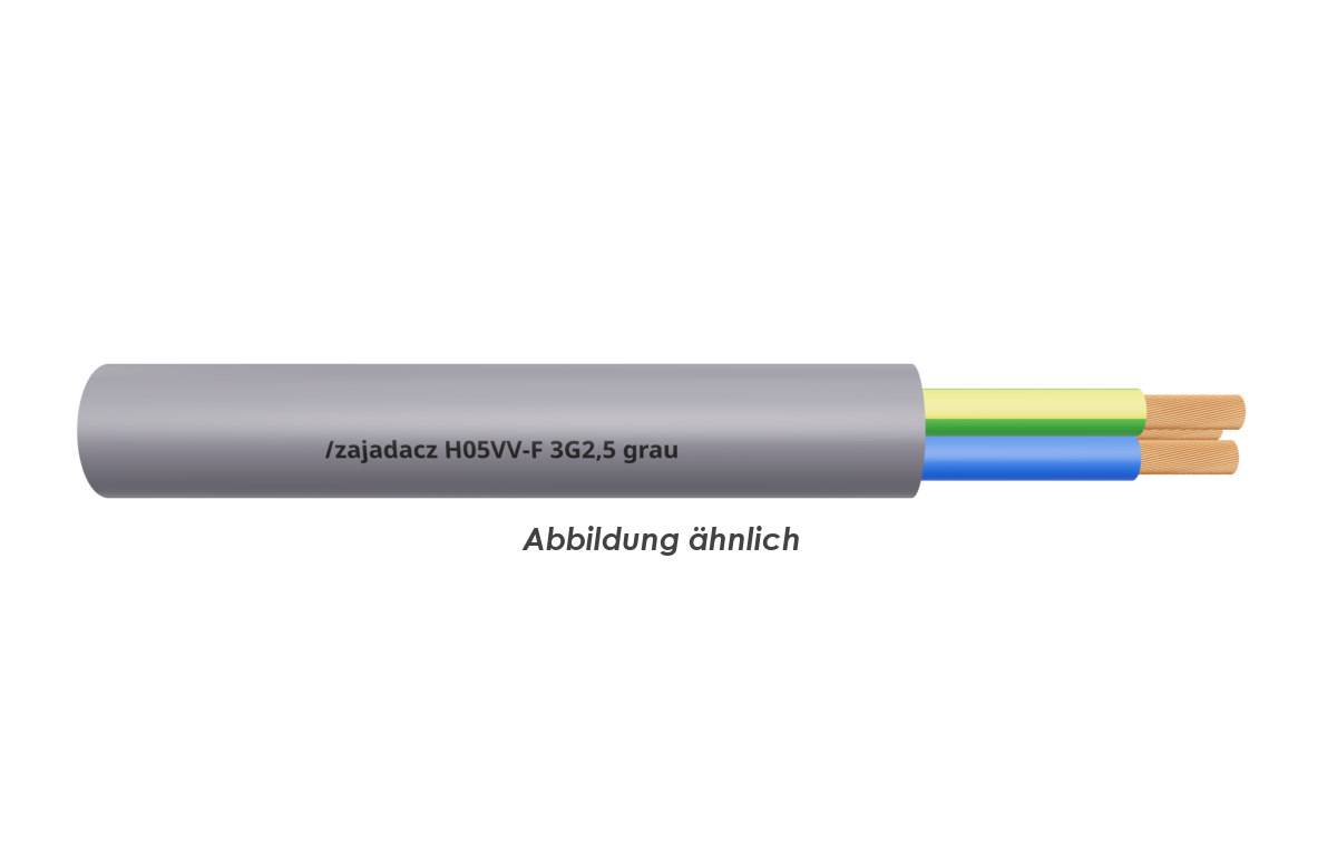 H05VV-F 3G2,5 grau Eca          Ring 50m 