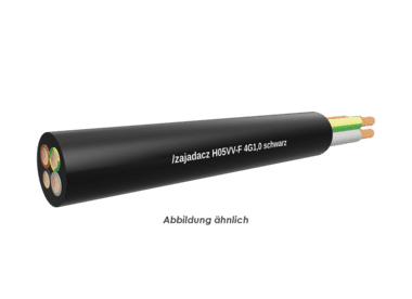 H05VV-F 4G1,0 schwarz Eca       Ring 50m 