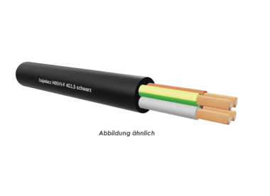 H05VV-F 4G1,5 schwarz Eca       Ring 50m 