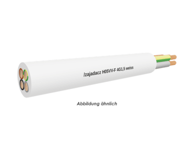H05VV-F 4G1,5 weiss Eca         Ring 50m 