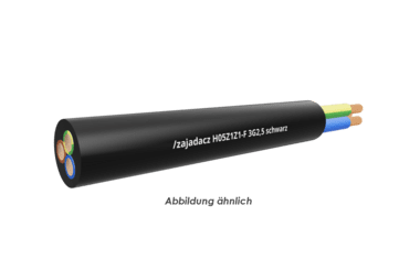 H05Z1Z1-F 3G2,5 schwarz     Trommel 500m 