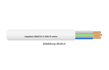 H05Z1Z1-F 5G0,75 weiss      Trommel 500m 