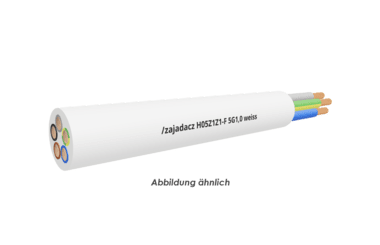 H05Z1Z1-F 5G1,0 weiss       Trommel 500m 