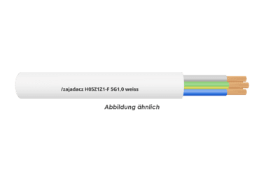H05Z1Z1-F 5G1,0 weiss       Trommel 500m 