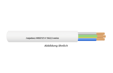 H05Z1Z1-F 5G2,5 weiss       Trommel 500m 