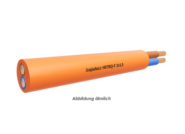 H07BQ-F 2x1,5 orange            Ring 50m 