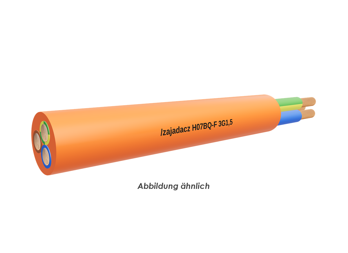 H07BQ-F 3G1,5 orange        Trommel 500m 