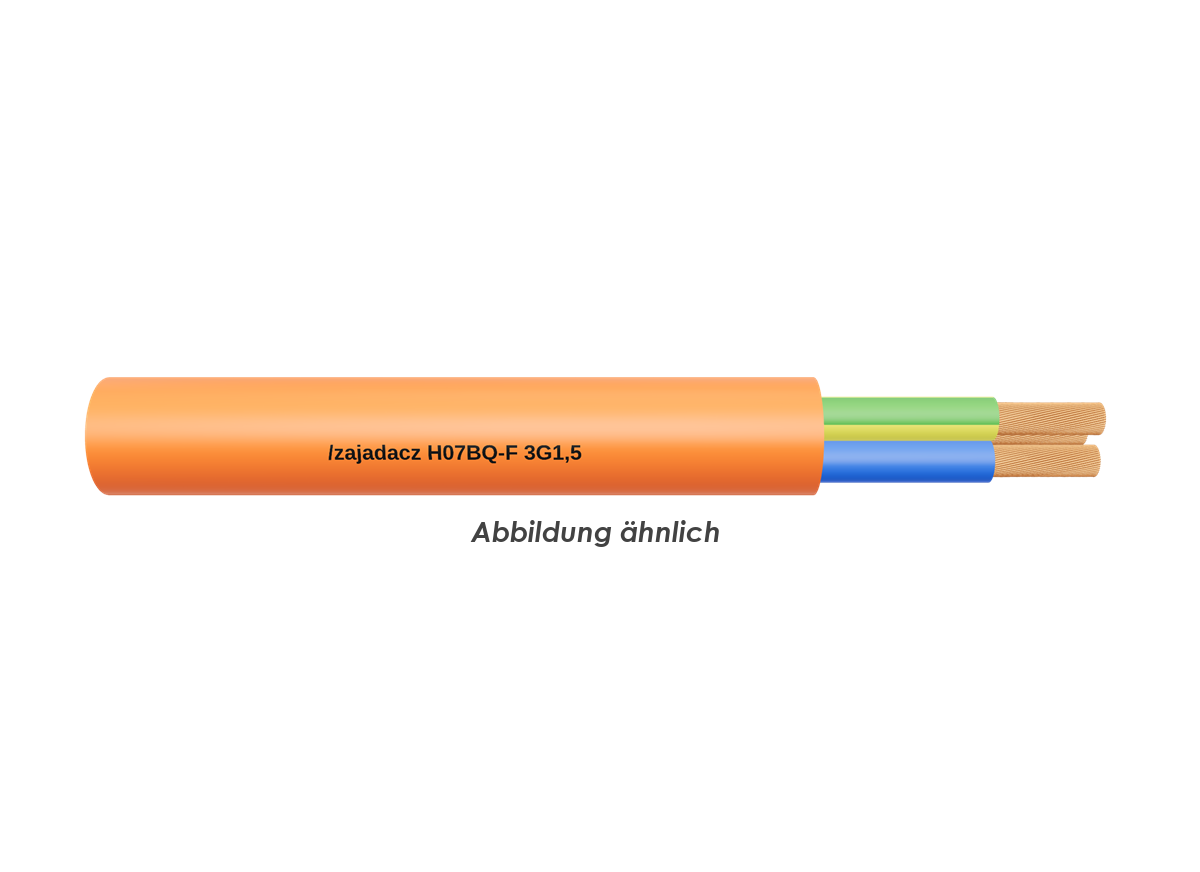 H07BQ-F 3G1,5 orange        Trommel 500m 