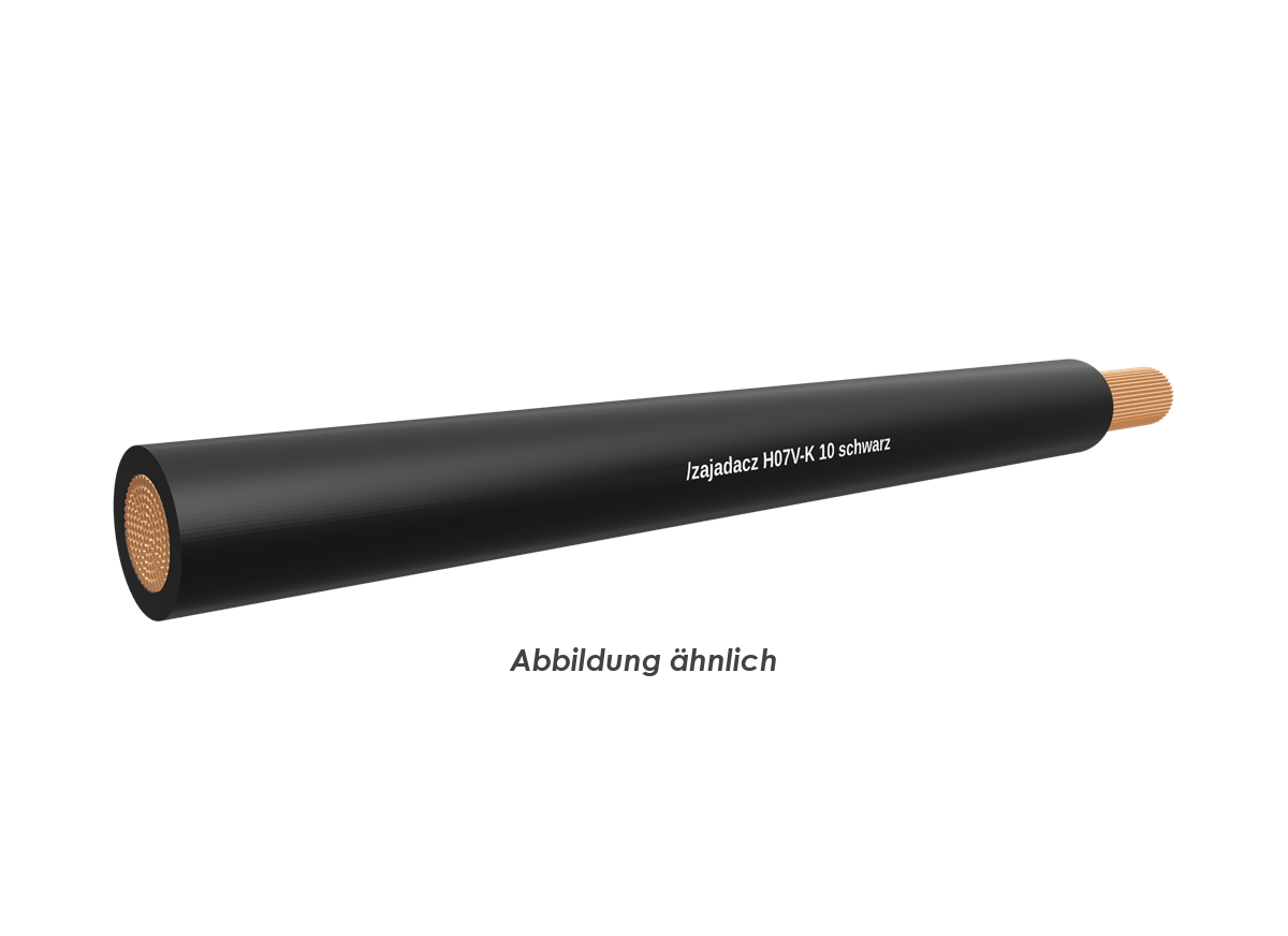 H07V-K 10 schwarz Eca          Ring 100m 