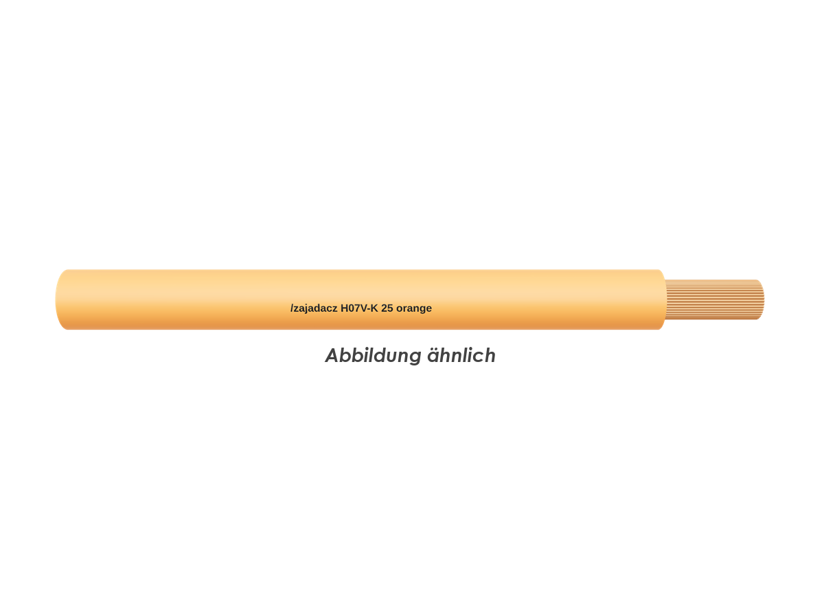 H07V-K 25 orange Eca           Ring 100m 