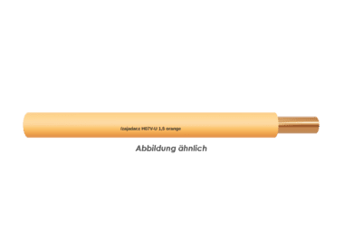 H07V-U 1,5 orange Eca          Ring 100m 
