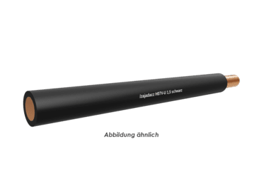 H07V-U 1,5 schwarz Eca         Ring 100m 