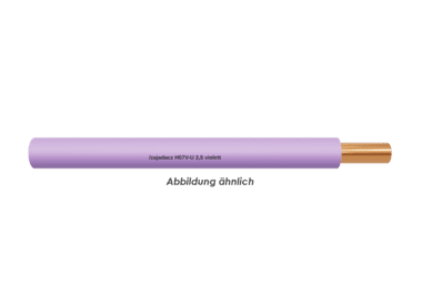 H07V-U 2,5 violett Eca         Ring 100m 
