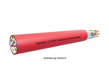 J-Y(St)Y 10x2x0,8 Lg rot Eca     TR1000m 