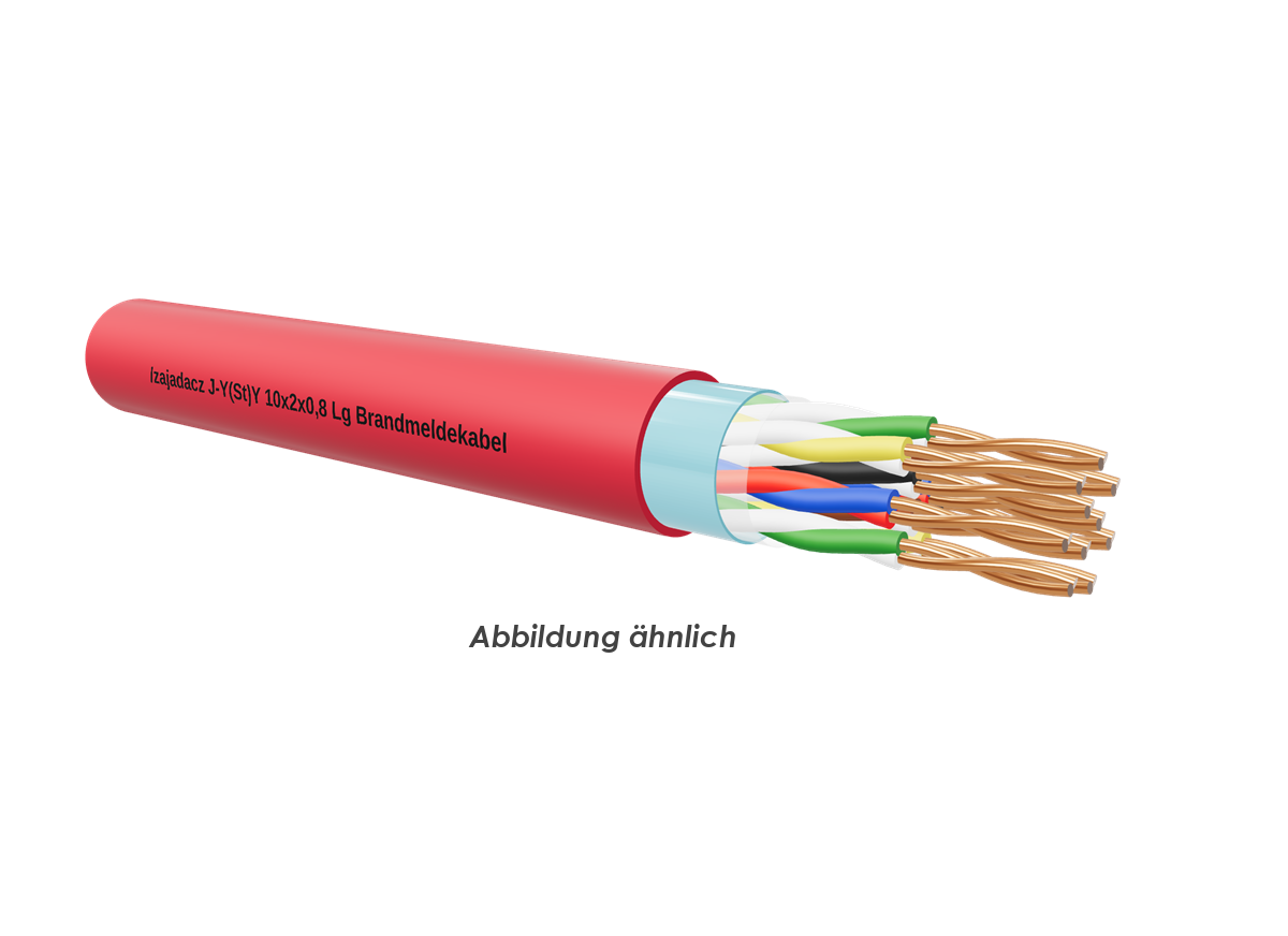 J-Y(St)Y 10x2x0,8 Lg rot Eca     TR1000m 