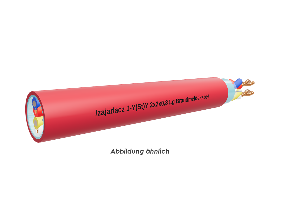 J-Y(St)Y 2x2x0,8 Lg rot Eca      TR1000m 