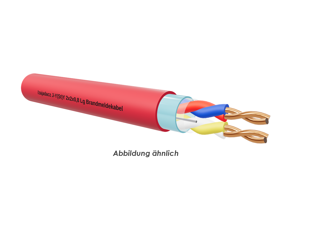 J-Y(St)Y 2x2x0,8 Lg rot Eca      TR1000m 