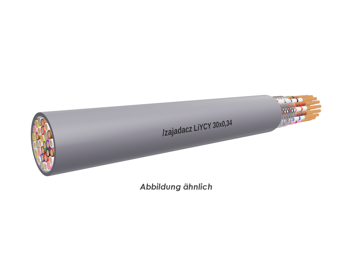 LiYCY 30x0,34 Eca grau      Trommel 500m 