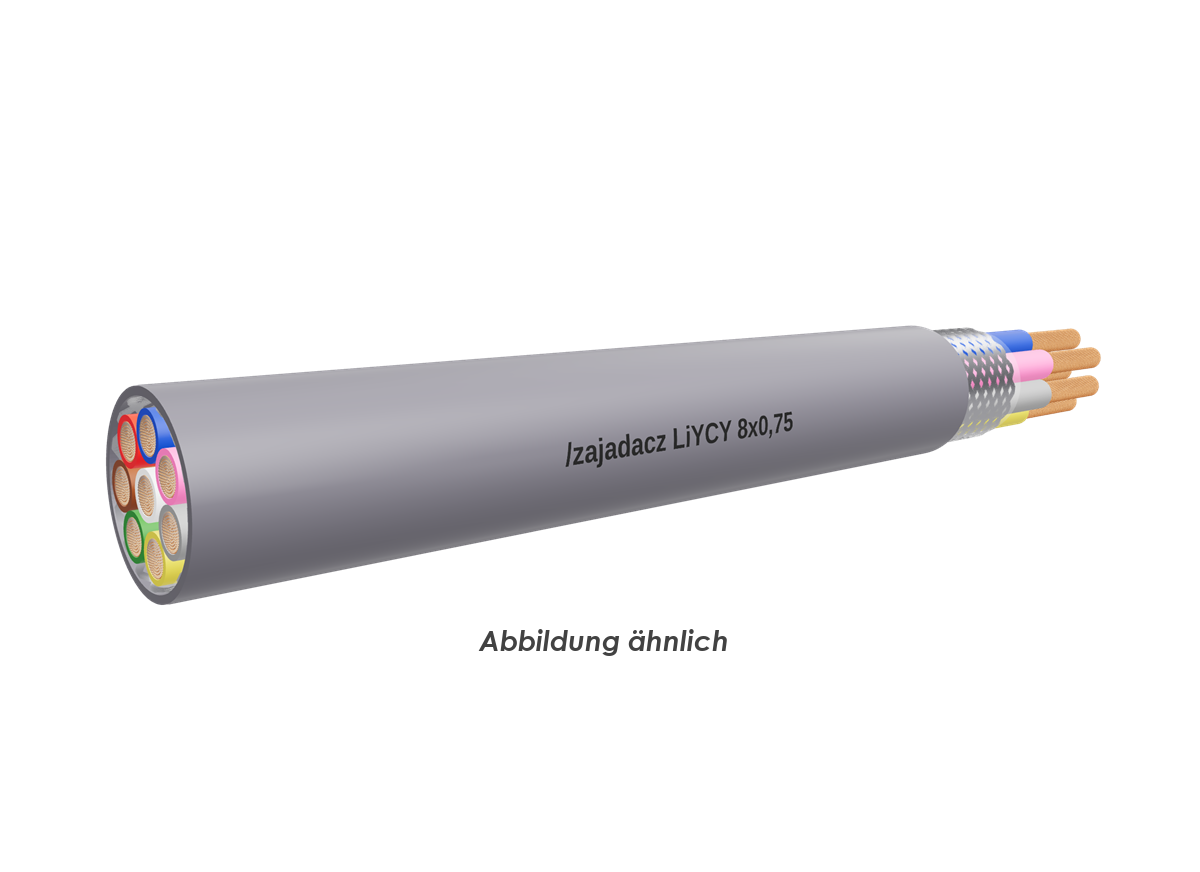 LiYCY 8x0,75 Eca grau          Ring 100m 