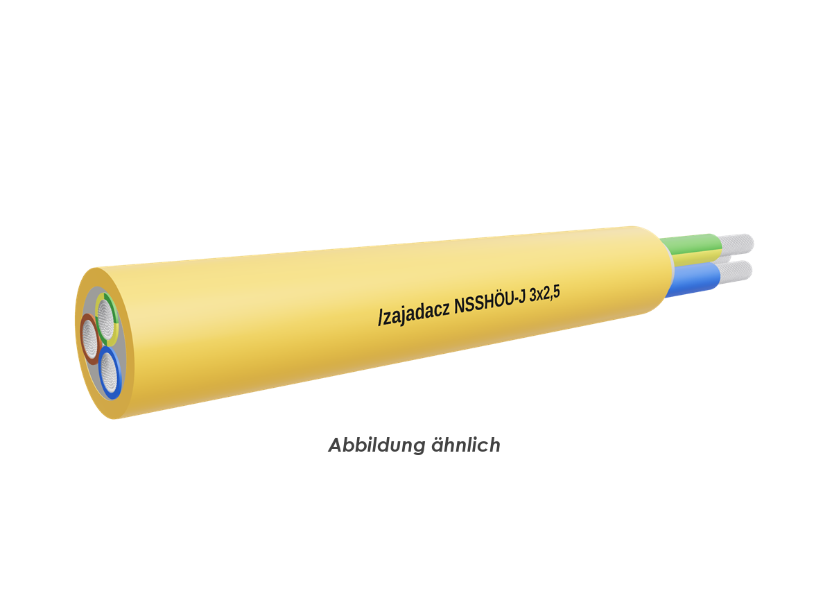 NSSHÖU-J 3x2,5 gelb         Trommel 500m 