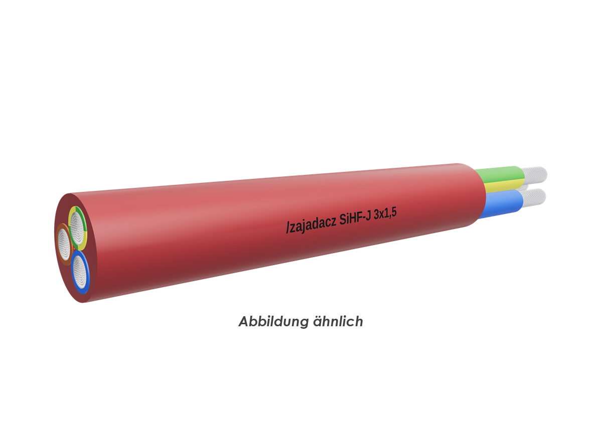 SiHF-J 3x1,5 rot-braun          Ring 50m 