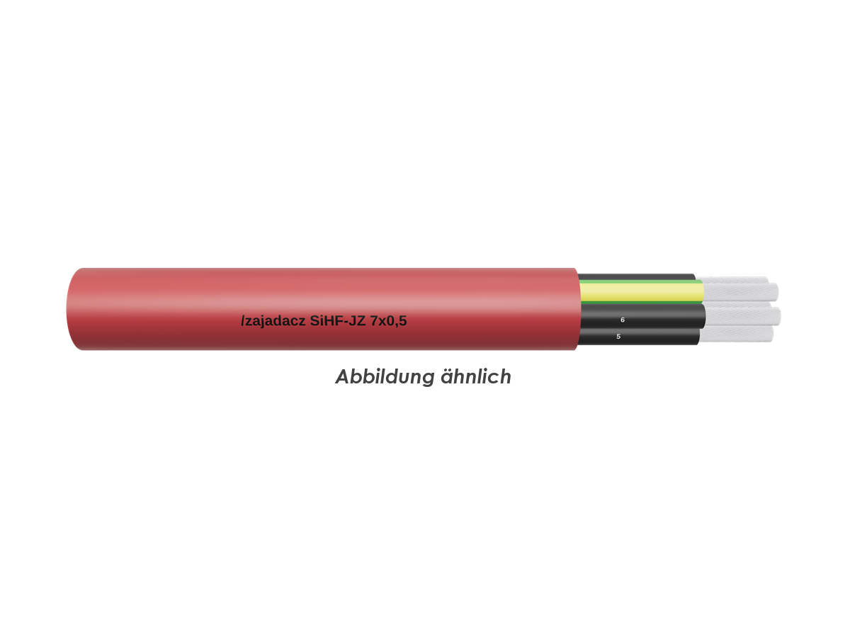 SiHF-JZ 7x0,5 rot-braun     Trommel 500m 