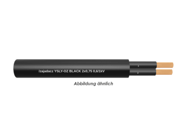 YSLY-OZ BLACK 2x0,75 Eca    Trommel 500m 