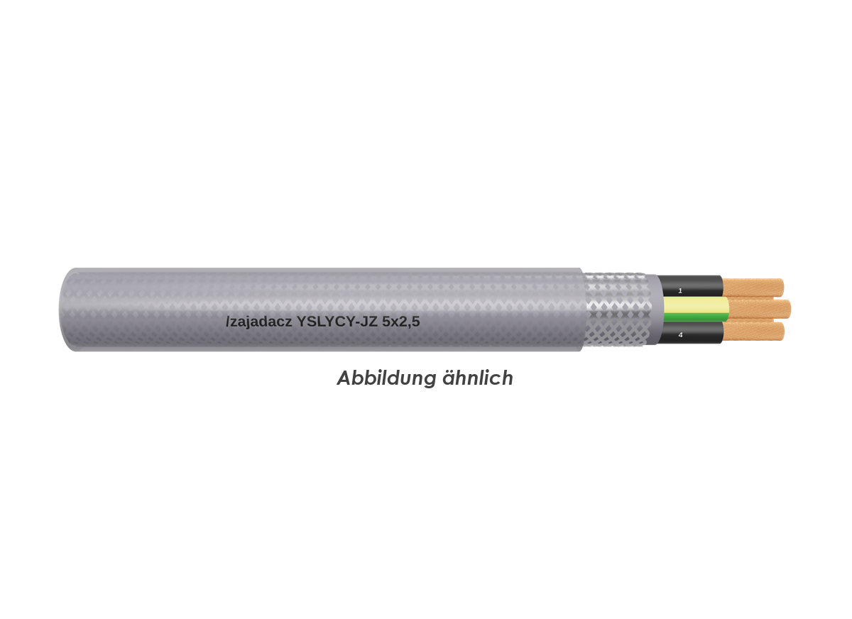 YSLYCY-JZ 5x2,5 transparent Trommel 500m 