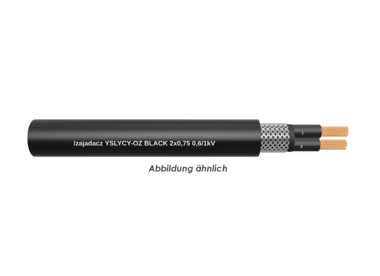 YSLYCY-OZ BLACK 2x0,75 0,6/1kV    TR500m 