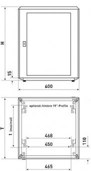 KNUE 19Z-Kleinschrank 12HE  02.110.062.1 