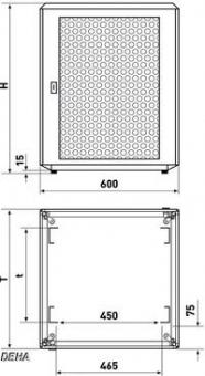 KNUE 19Z-Kleinschrank 15HE  02.110.020.1 