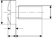 KNUE Li.-Schraub.M6X16+Scheiben 6^4 (per 