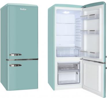 Amica KGCR 384150 T türkis Kühlkombi 
