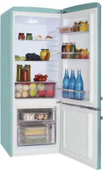 Amica KGCR 384150 T türkis Kühlkombi 