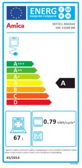 Amica SHC 11509 SM matt-sw Standherd 