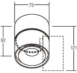 BRUM LED-Anbaustrahler Circle   12062173 