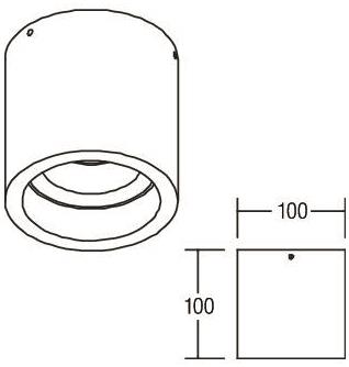 BRUM LED-Deckenaufbaul.         12074183 