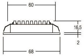 BRUM LED-MM-Einbaustrahler weiß 12090073 